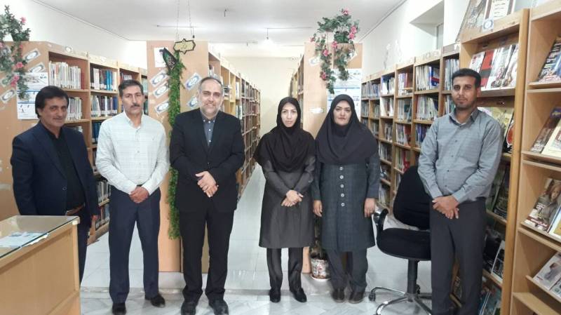 بازدید مدیرکل فرهنگ و ارشاد اسلامی از کتابخانه شهیدمدنی جیرفت